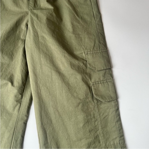 Abercrombie & Fitch x Jen Reed Wide Leg Cargo Pants Sage XS NWT - Picture 5 of 15
